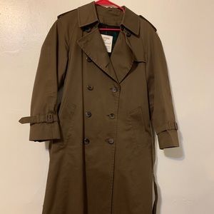 London fog long jacket brown